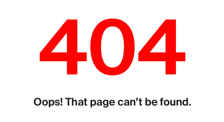 Error 404