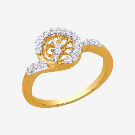 Silver ring with jewels